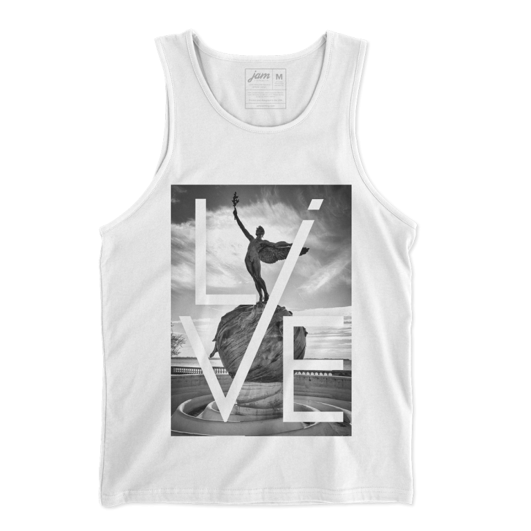 Live Life - Men's Tank - White